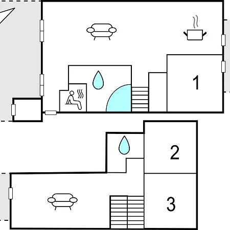 Apartment Nice In W/ Sauna And 3 Bedrooms